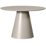 DINING TABLE ROUND MDF BEIGE 120       - DINING TABLES